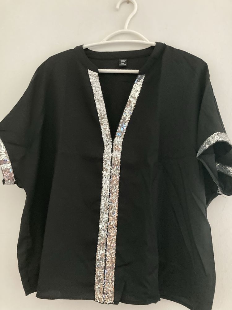 Tunica Nova preto/ prata