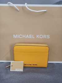 Mały, żółty portfel Michael Kors MK