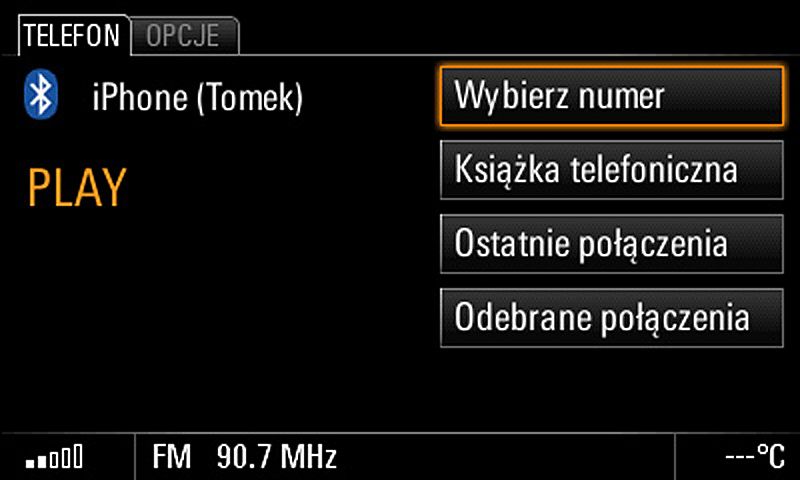 PORSCHE aktywacja BLUETOOTH telefon