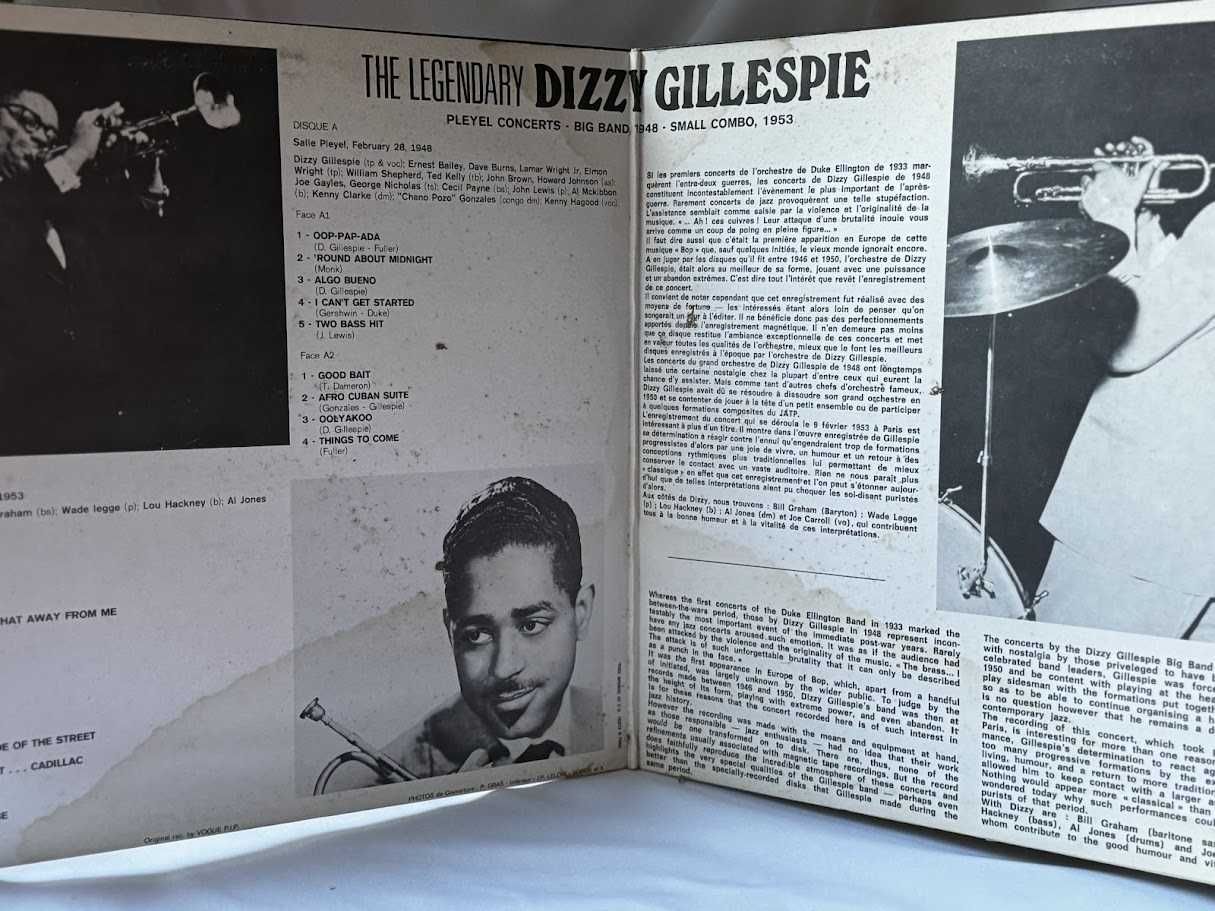 Dizzy Gillespie – Pleyel Concerts (2LP) big band 1948
small combo 1953