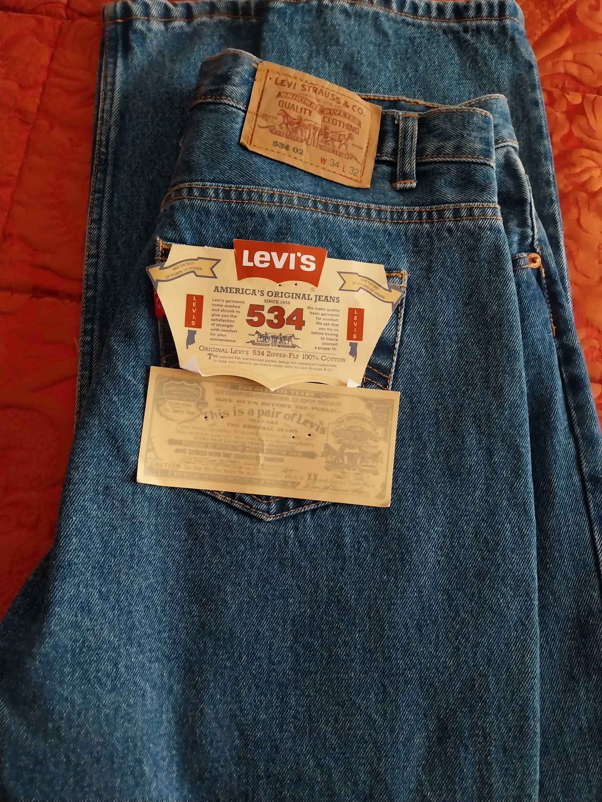 Calças /jeans Levi's 534  tamanho W34 L32 novo com  50% desconto