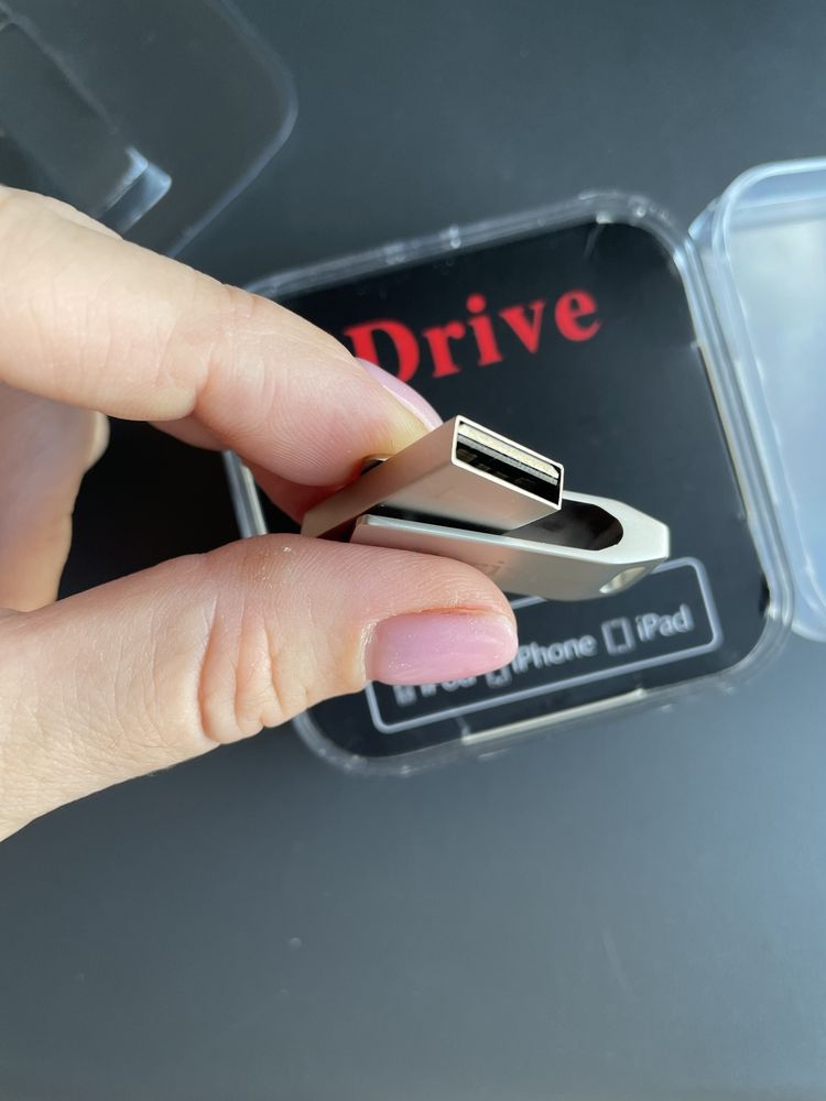 USB флешка накопичувач Lightning-USB iDrive Metallic 256GB