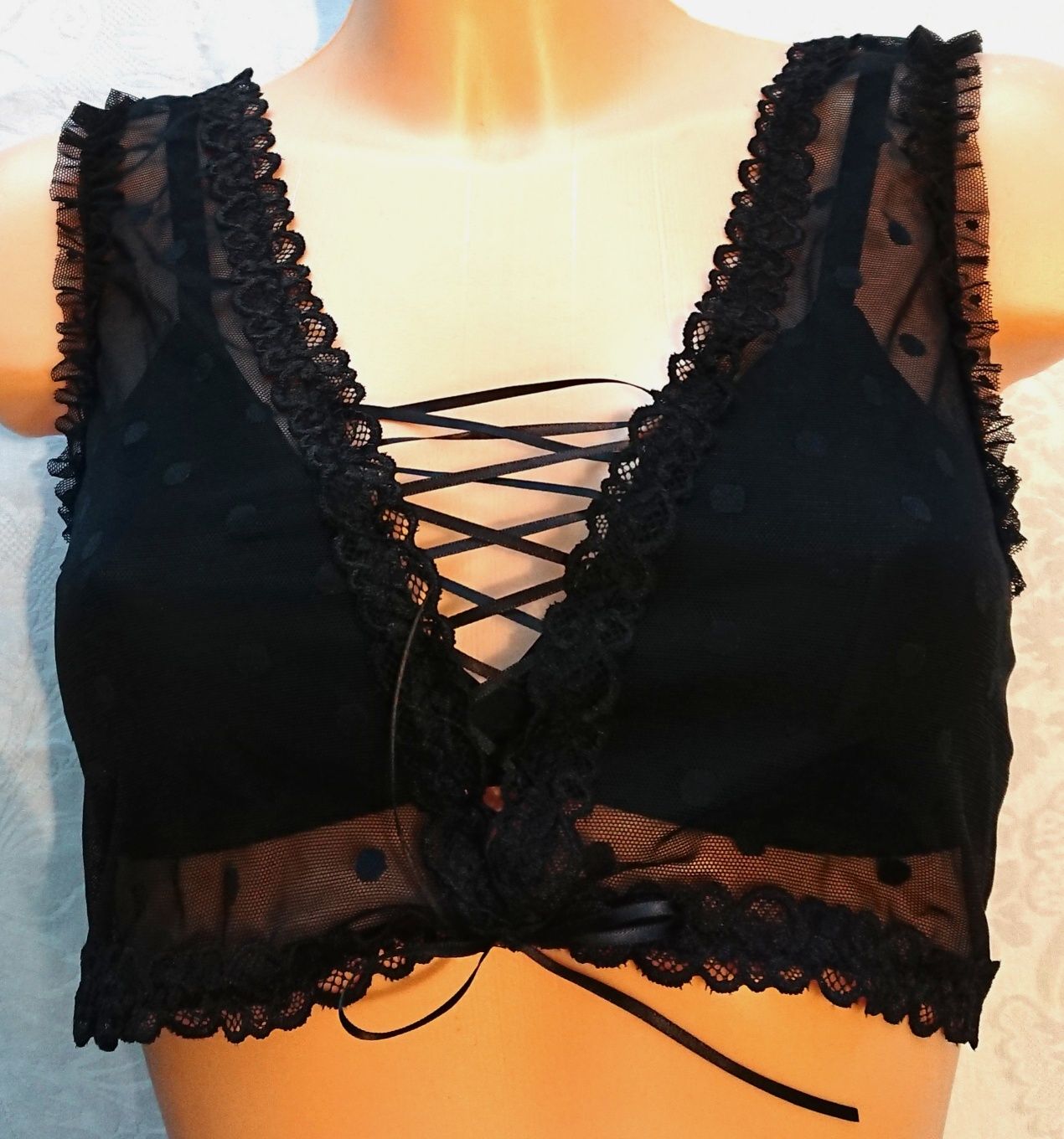 Biustonosz Intimissimi top jadore S 36 groszki 70B 75B 70C bralet sexy