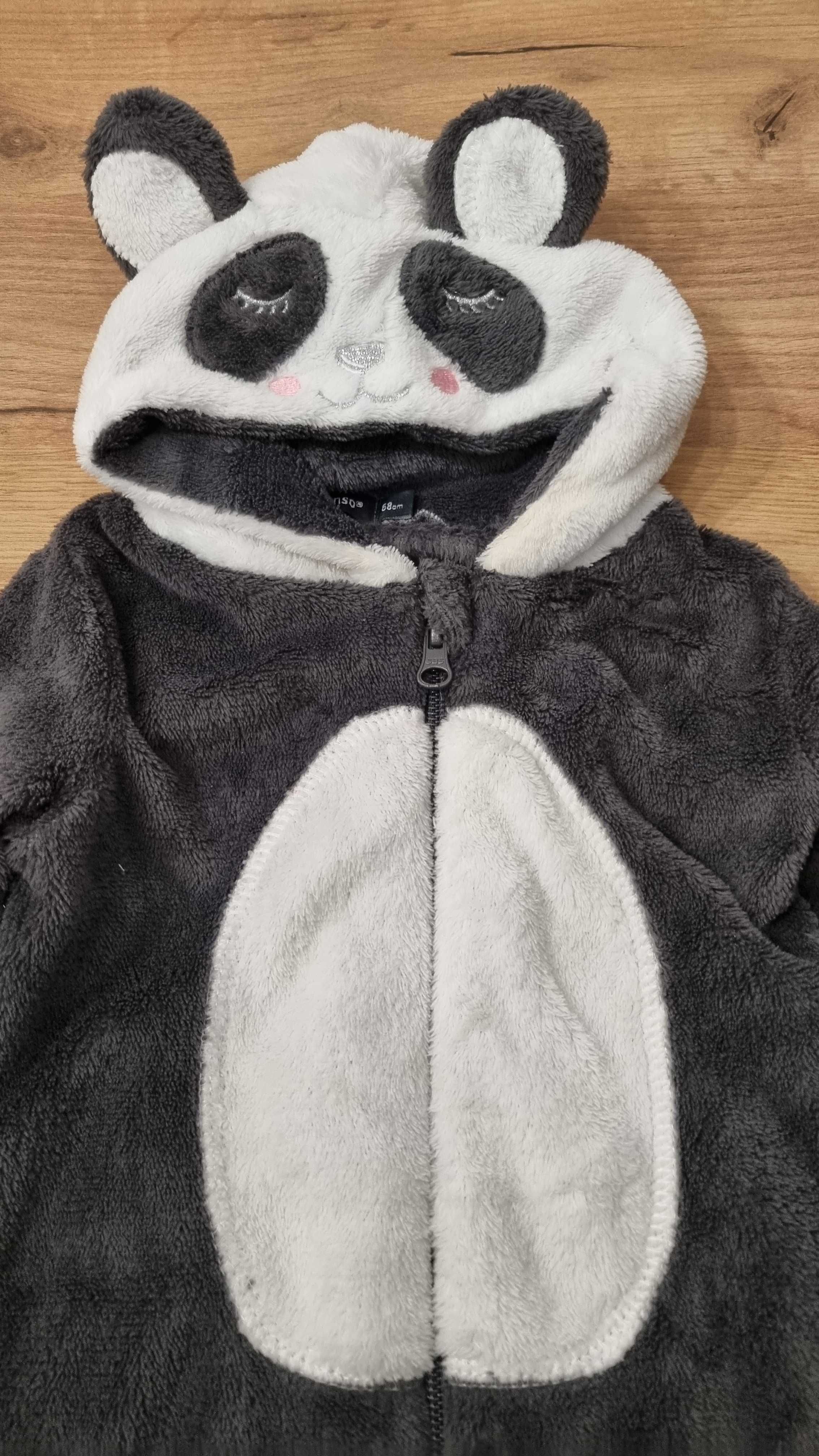 Strój śpioch kombinezon piżama panda rozm. 68