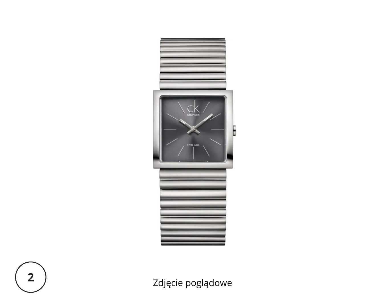 Oryginalny zegarek damski Calvin Klein SPOTLIGHT kwadratowy Swiss Made