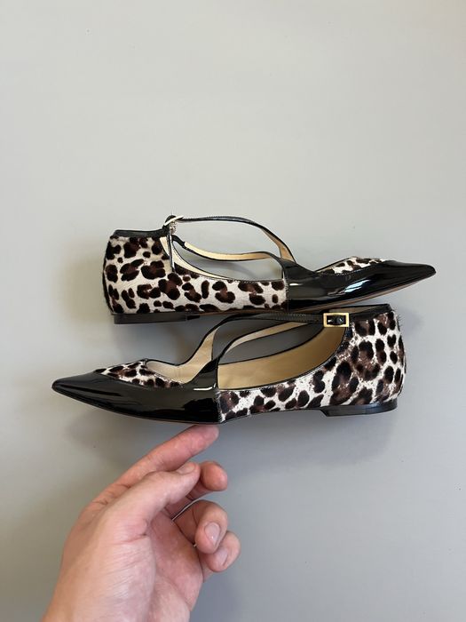Балетки Jimmy Choo pony style leopard 37(23.5cm)