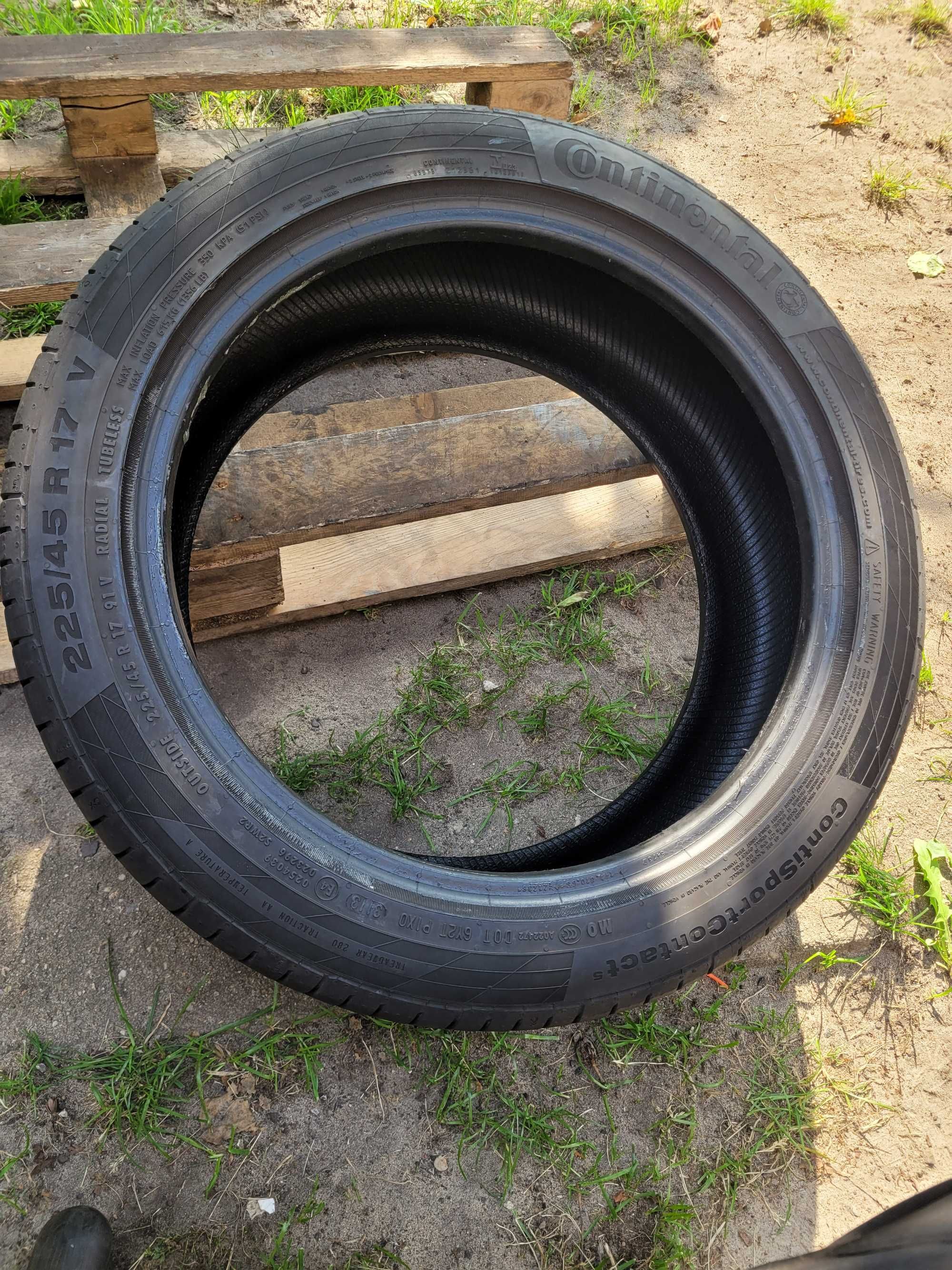 Opony Letnie 225/45R17 ContiSportContact 5 2sztuki Montaż