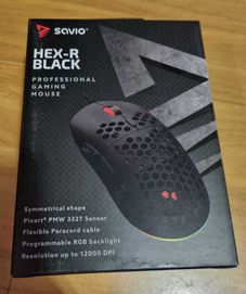 myszka Savio Hex-R czarna - Professional Gaming Mouse