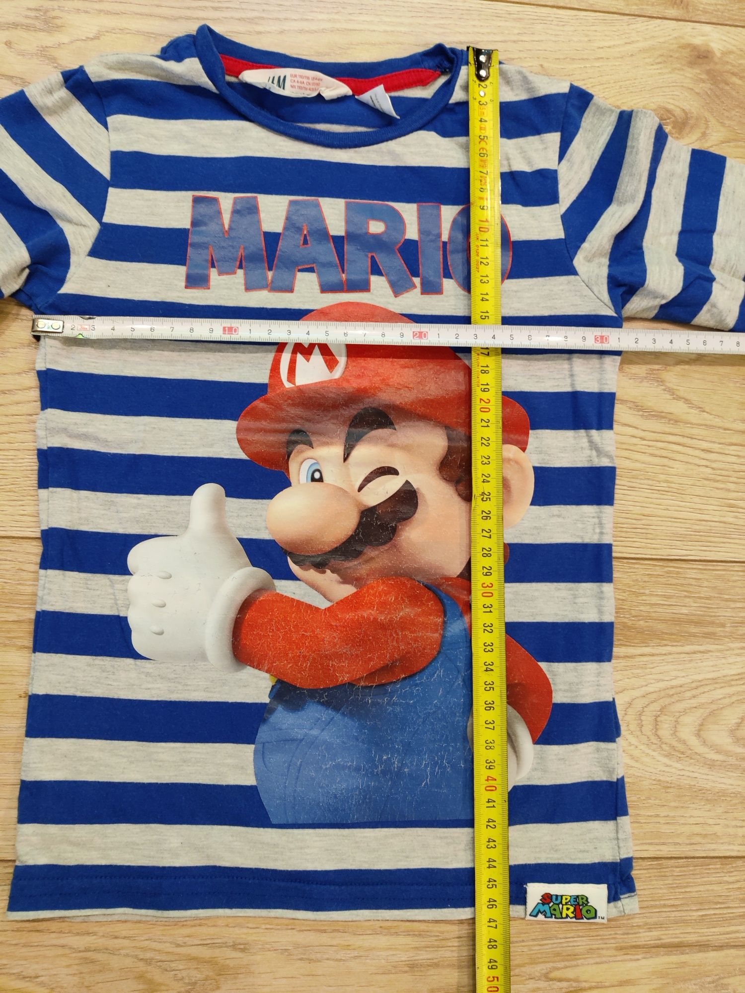 3 szt koszulki H&M babyGap bluzki 104 110 Mario długi rękaw