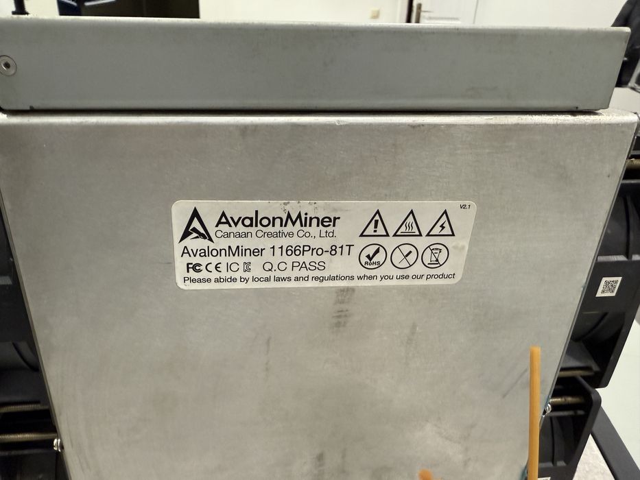 Наявність! Б/в Asic Avalon 1166 pro 82 Th Майнер, Альтернатива S19 T19