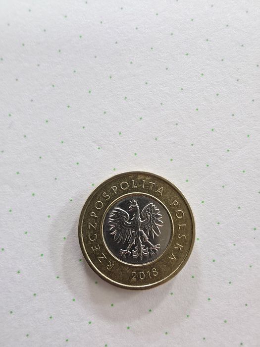 Moeda de 2 Złote da Polónia
A moeda é bimetálica,