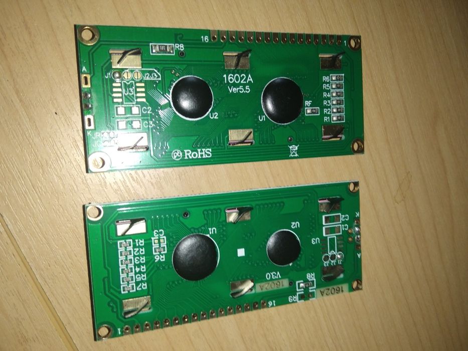 Индикатор ЖКИ 1602A-YG с подсветкой LCD 1602