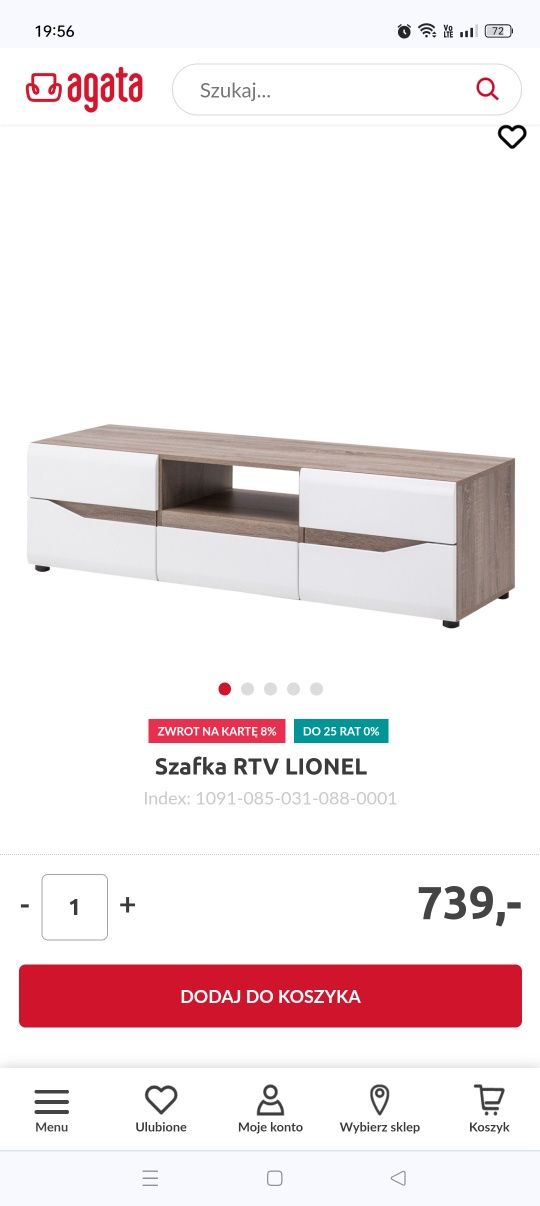 Szafka RTV Lionel