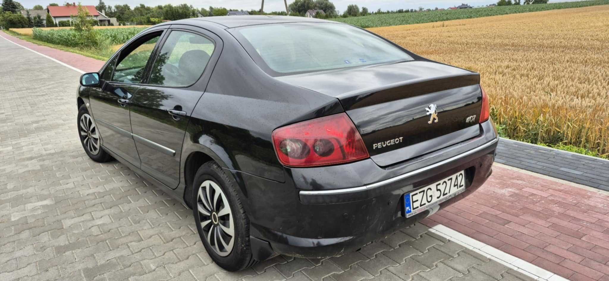 Peugeot 407 1.6HDI 2007r SEDAN klima