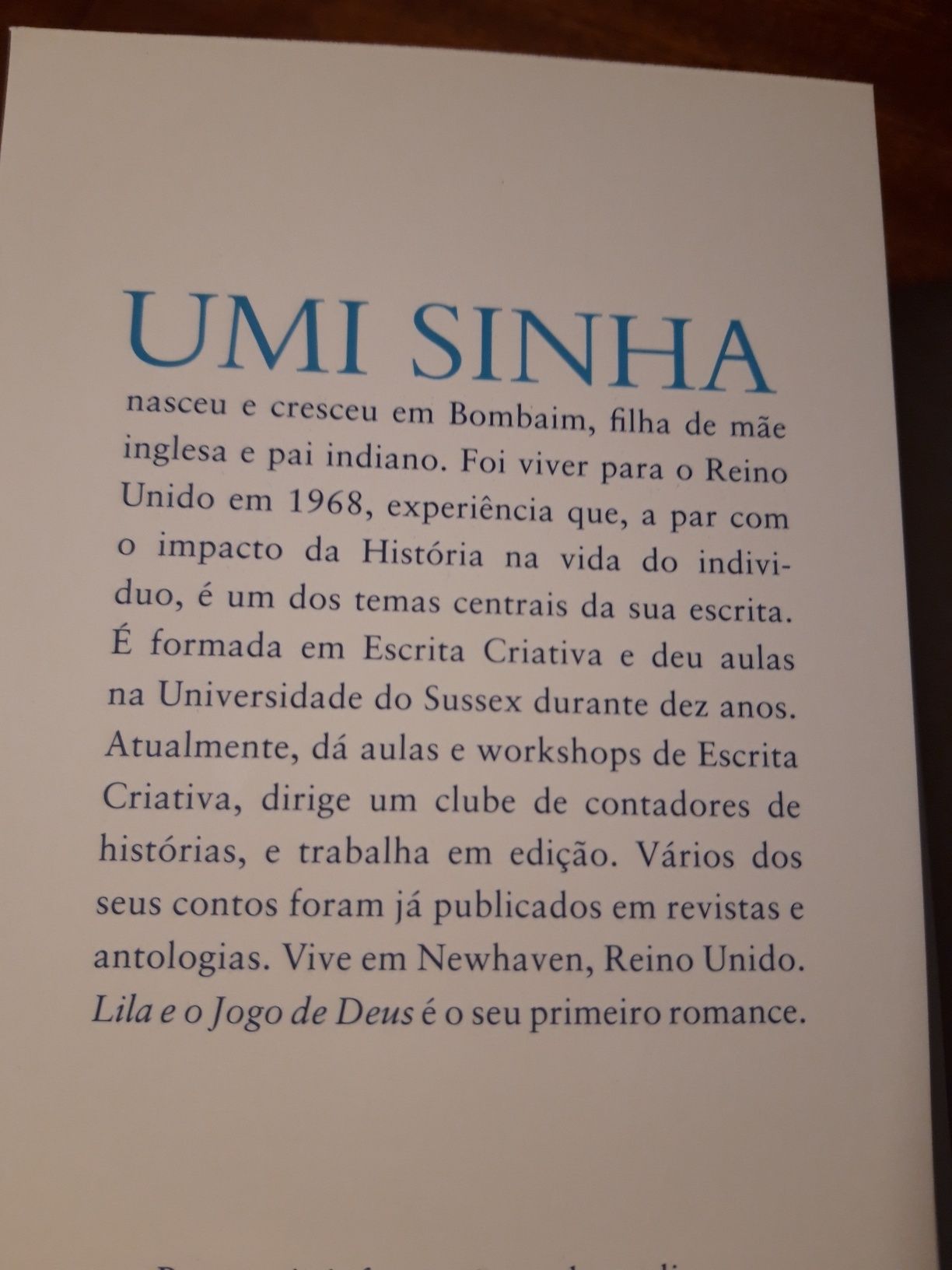 Livro "Lila e o Jogo de Deus" de Umi Sinha