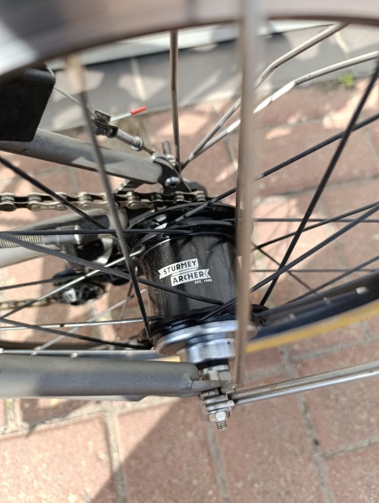 Brompton P-Line 6 biegów Wysoka kierownica Tytanowy widelec i trójkąt
