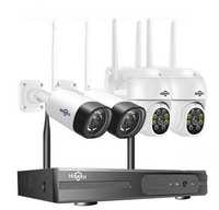Sistema Vídeo Vigilância WIFI Profissional 4 Câmaras c/ 2 Rotativas