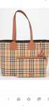 BURBERRY beżowa torba "London Tote"