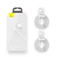 Zestaw Baseus 2x kabel USB - Lightning szybkie ładowanie 1,5 m biały
