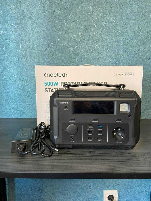 Зарядна станція Choetech BS004-EU-BK, 500W