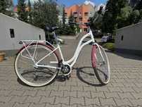Rower damka miejski Romet POP ART dodatki gotowy do jazdy