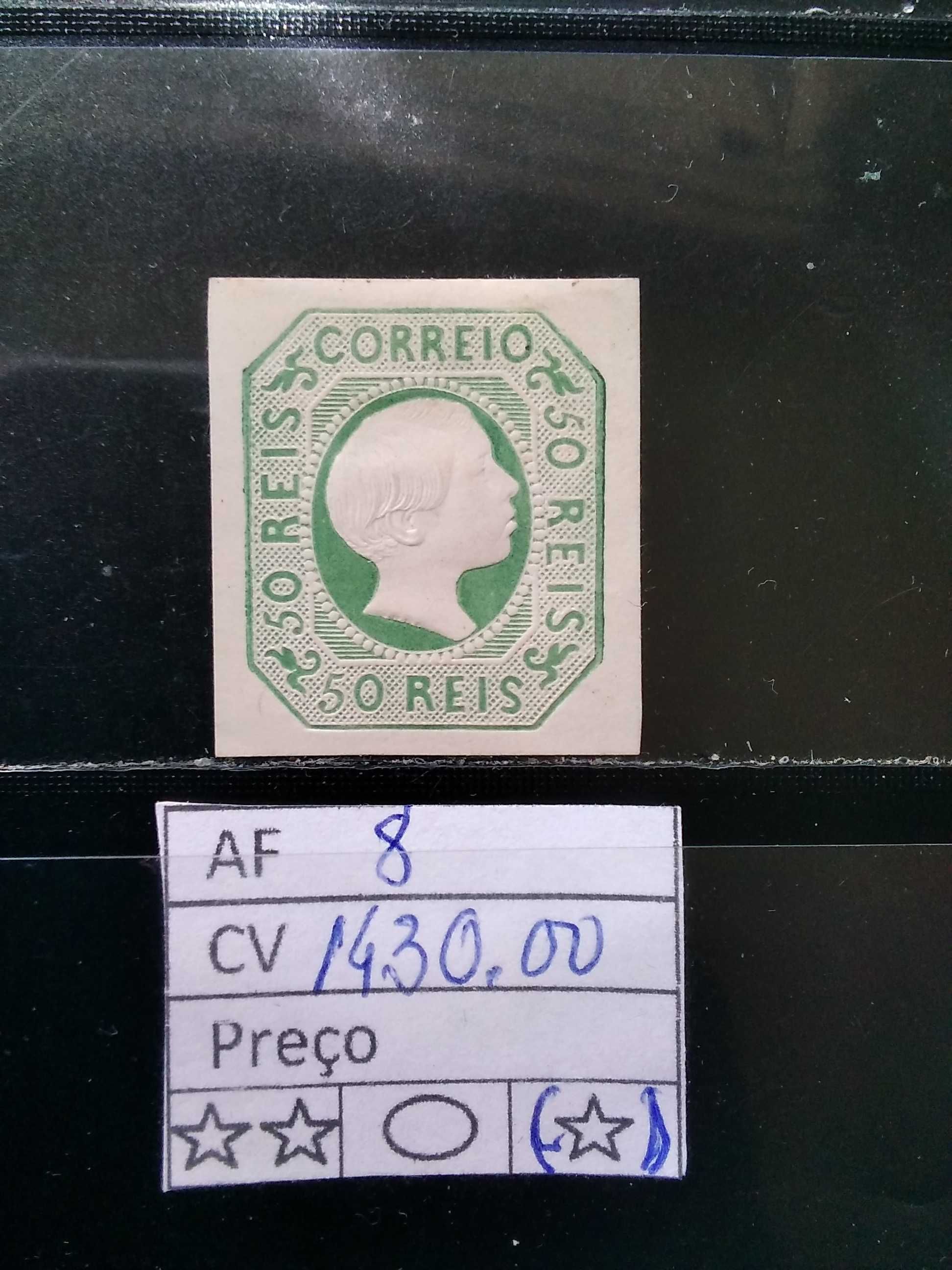 1855 D°™ Pedro V Cabelos Lisos MLH Sem Goma