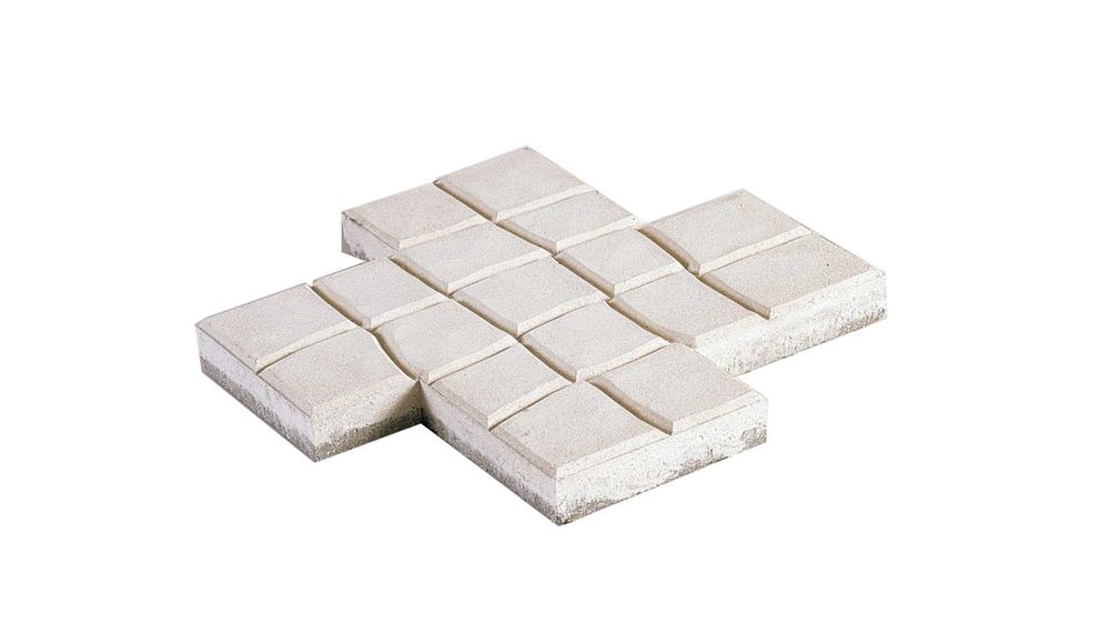 Calçada alternativa 30X30CM Branco/Cinzento