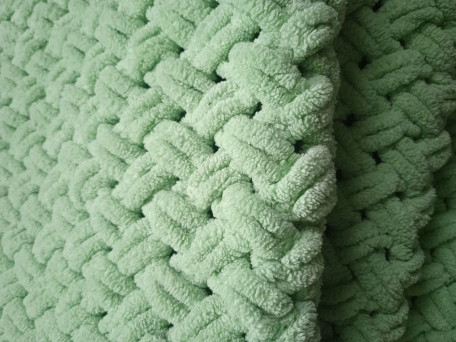 В'язаний плюшевий дитячий плед