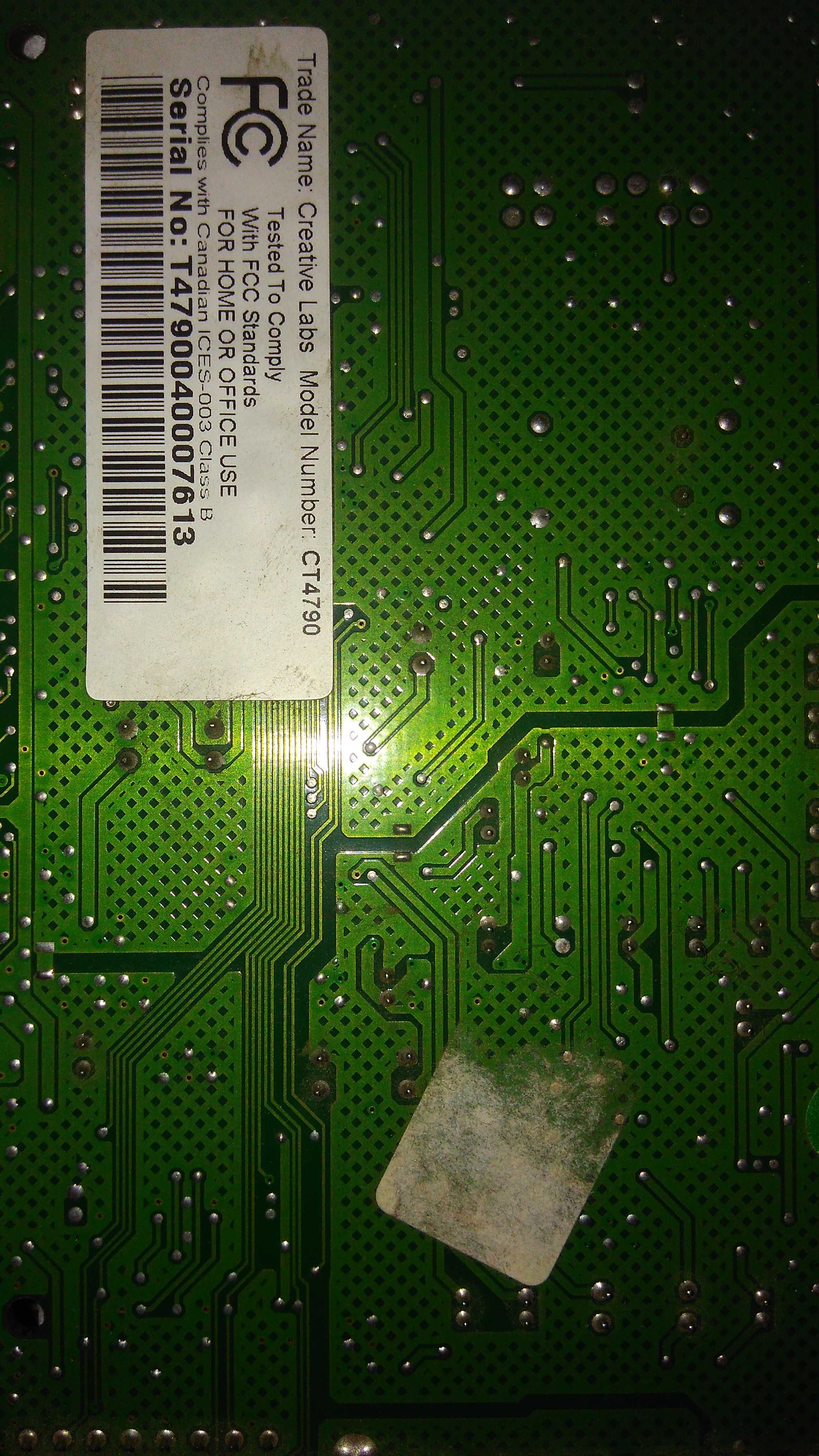 Karta muzyczna Sound Blaster CT4790, PCI retro komputer