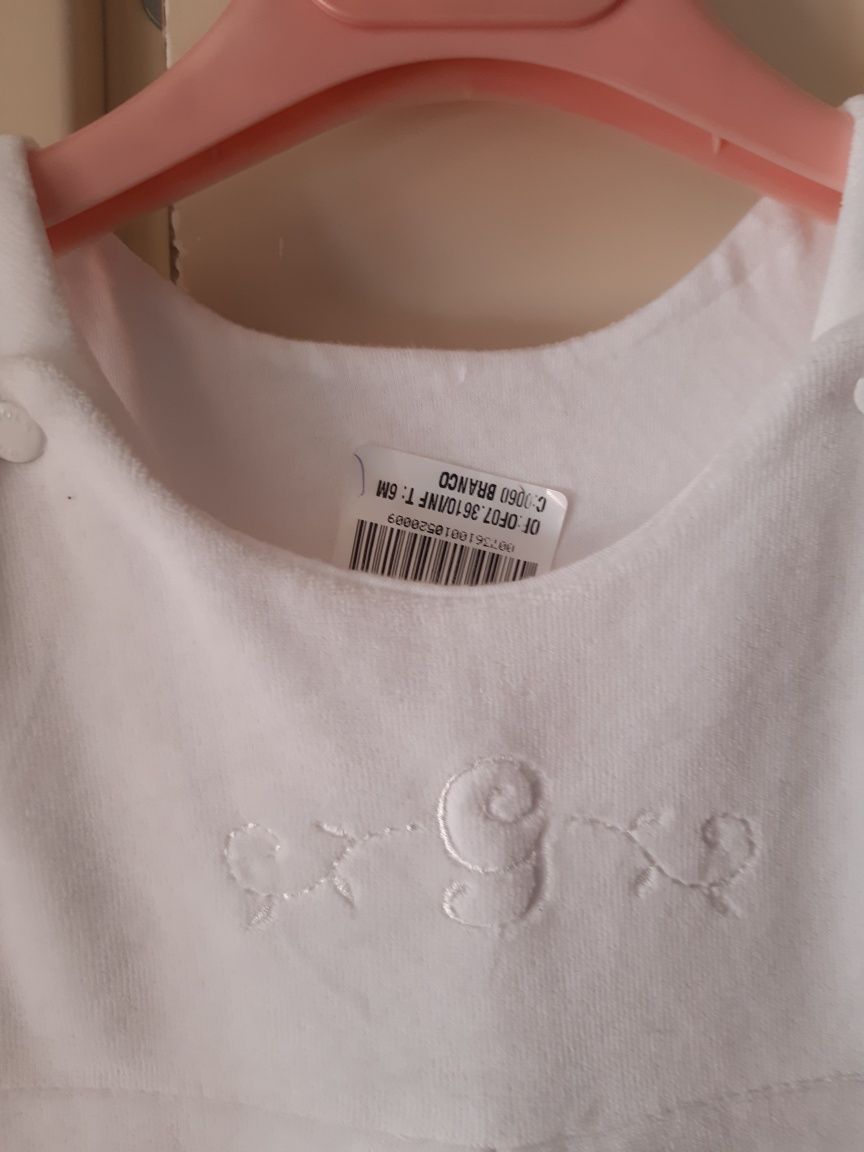 Nowa sukienka premium mięsisty cotton Portugalia r 3-6 m/68 + gratis