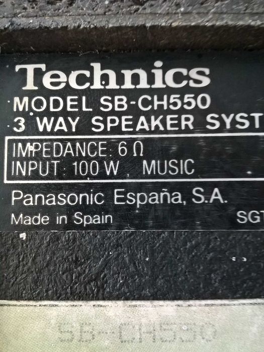 Kolumny Technics 100 Watt