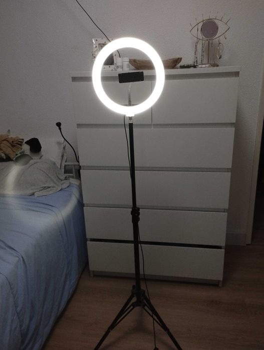 Ring light com luz