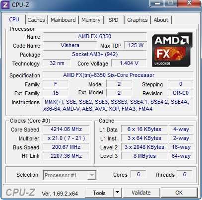 AMD FX - 6350 4.2 Турбо, AM3+