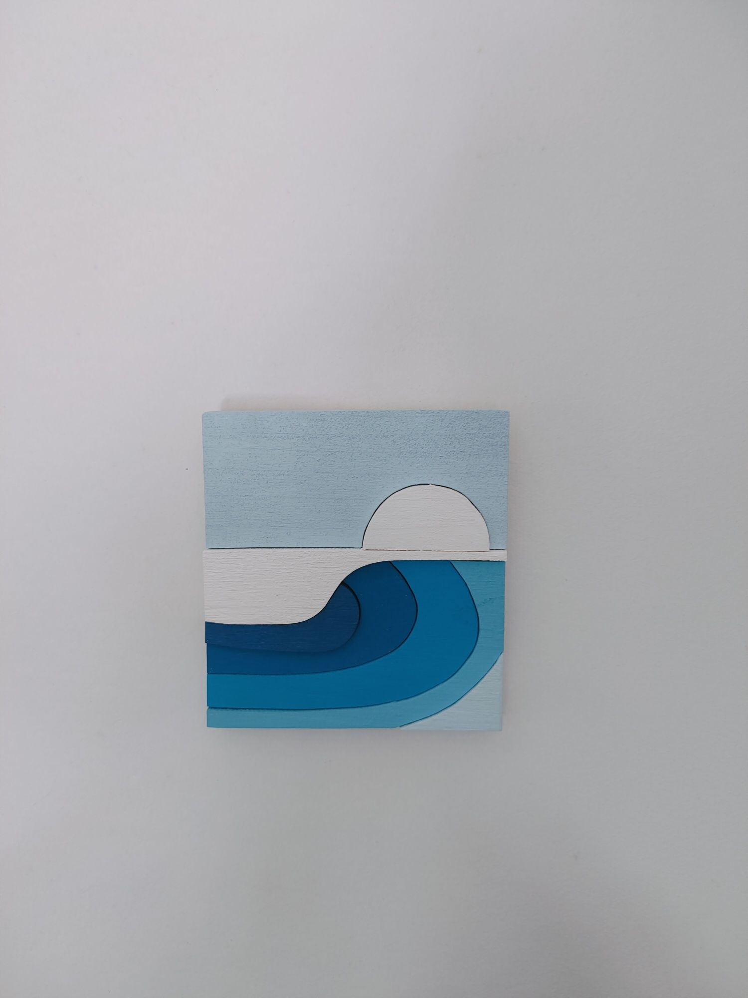 Quadro em madeira e 3D feito á mão