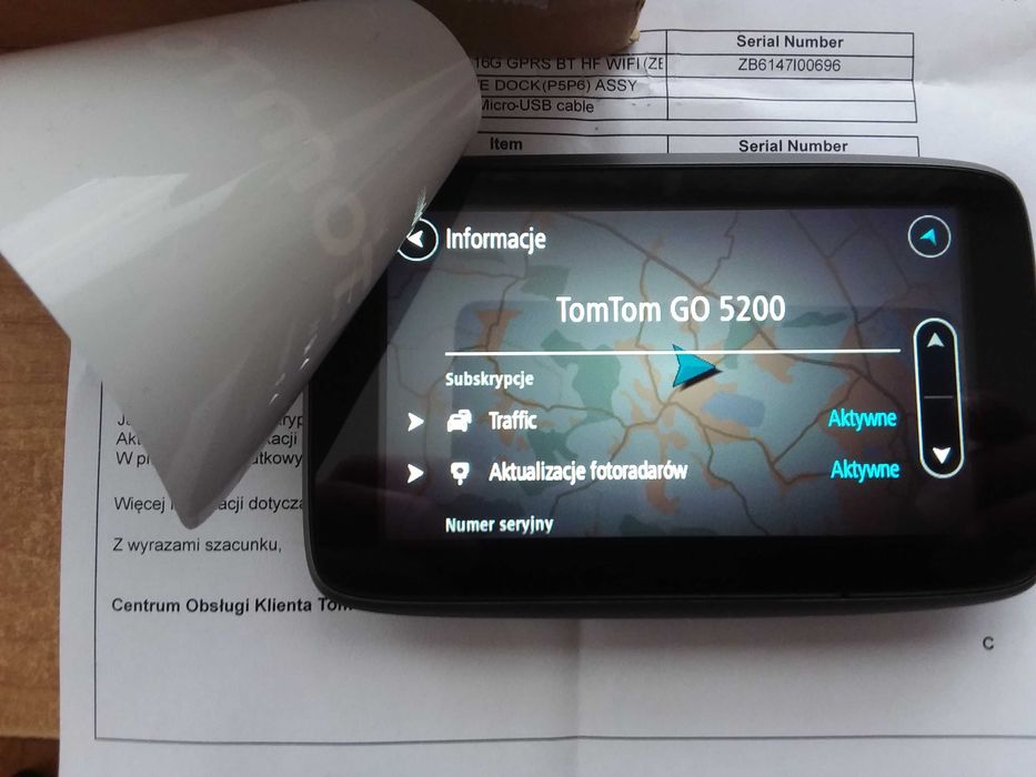 TomTom go 5200 karta SIM gwarancja producenta, nowa dla busa 2,2-2,5 m