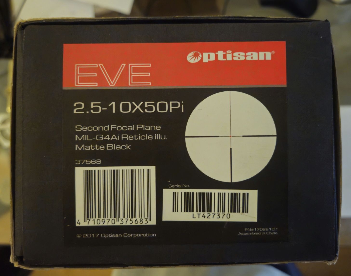 Mira telescópica Optisan EVE 2.5-10X50Pi
