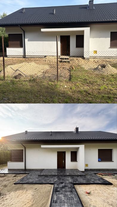BRUKARSTWO, układanie kostki brukowej, OGRODZENIA  panelowe