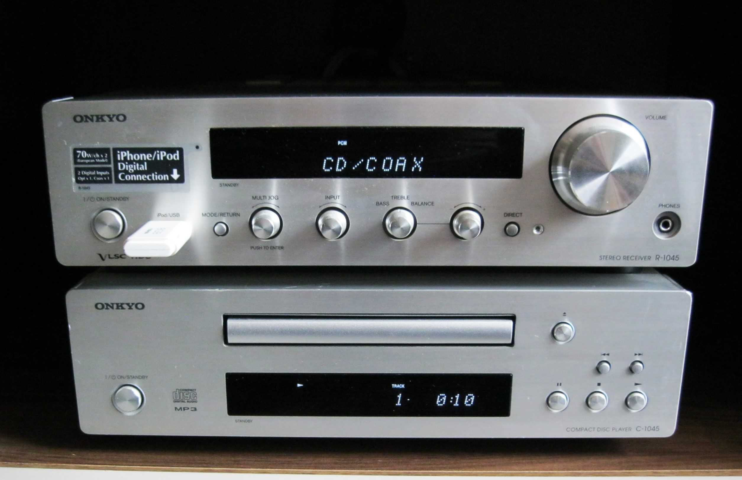 Audiofilski system Hi-Fi ONKYO R-1045 + C-1045 iPod/USB + Pilot