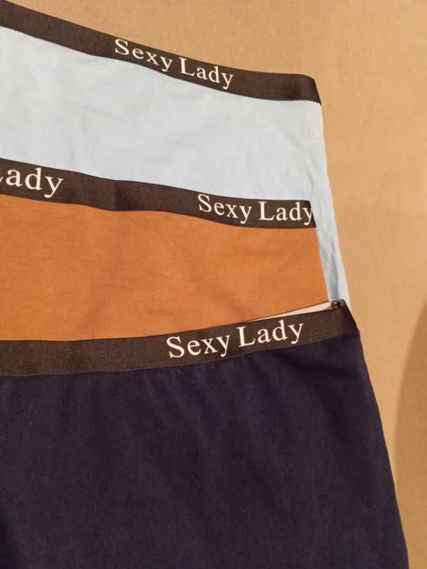 Bielizna Majtki Lady Slipy Damskie Szorty XL Bawełna Nowe Komplet
