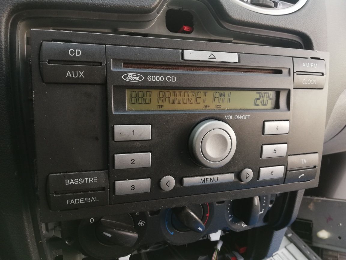 Radio 6000 CD oryginał z kodem Ford Focus C-Max Fiesta Fusion
