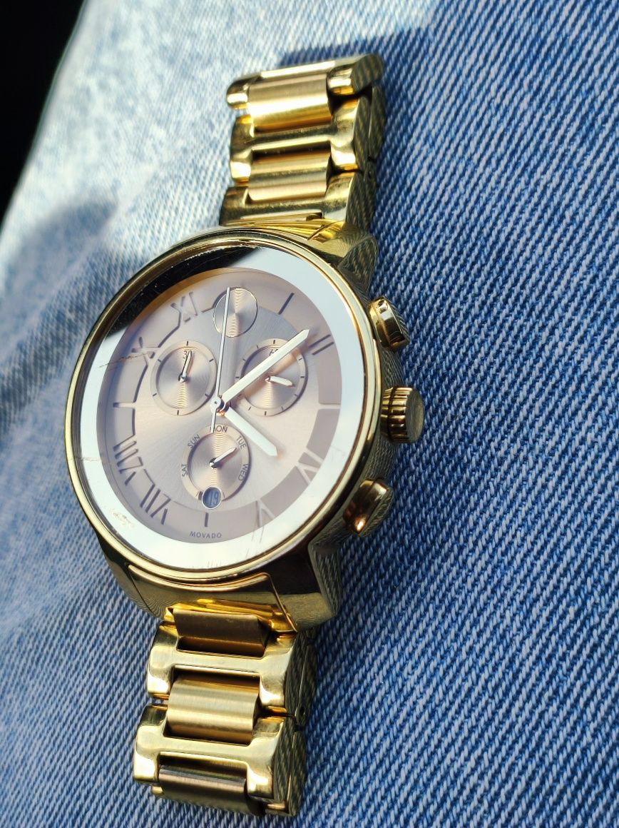 Movado bold gold