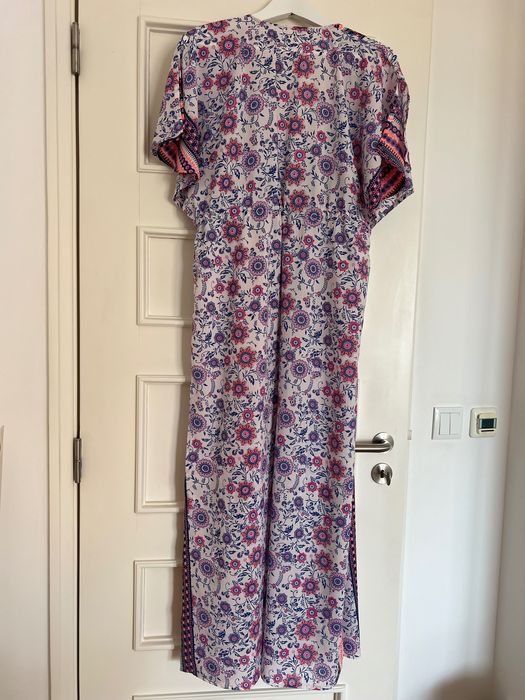 Vestido comprido de praia fluido