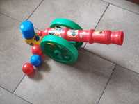 Zabawka armata do strzelania plastikowymi piłeczkami - dla dzieci