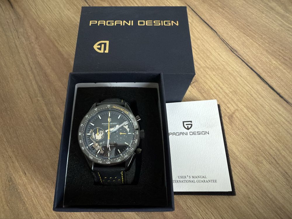 Pagani Design Chrono back to the moon Czarny