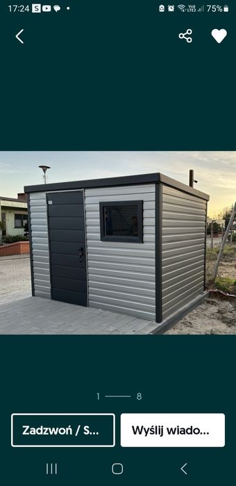 Blaszane Domki ogrodowe na dowolny wymiar