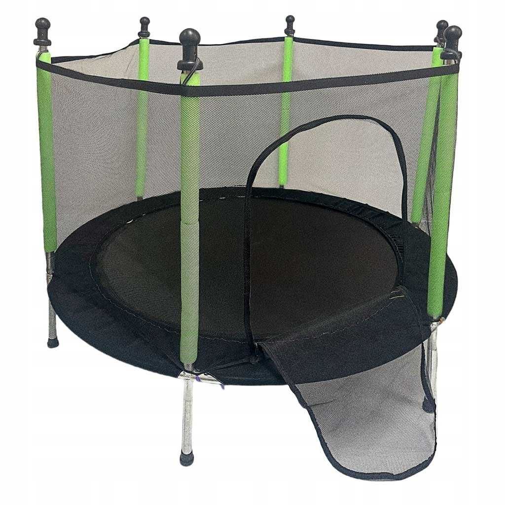 Trampolina Ogrodowa dla Dzieci z Siatką 140cm do 150Kg + PIŁKI