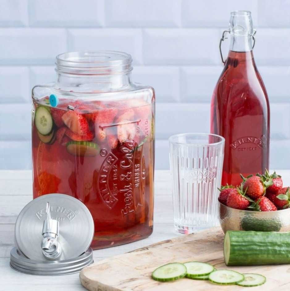 Dispensador de água/bebidas em vidro KILNER