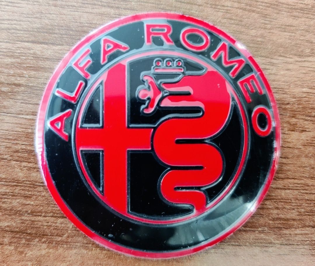 NOWY emblemat znaczek Alfa Romeo 56mm komplet