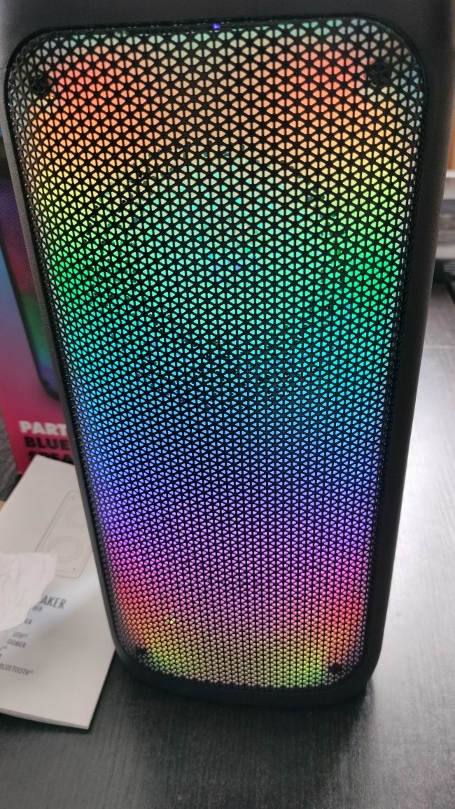 Głośnik SOLOGIC RGB bluetooth.Powystawowy