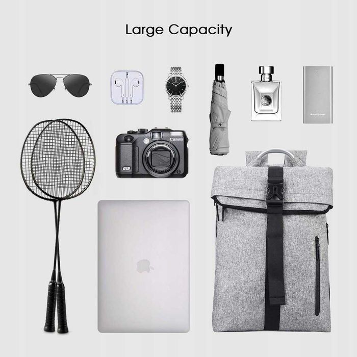 Plecak miejski REYLEO LAPTOP 15.6" szary